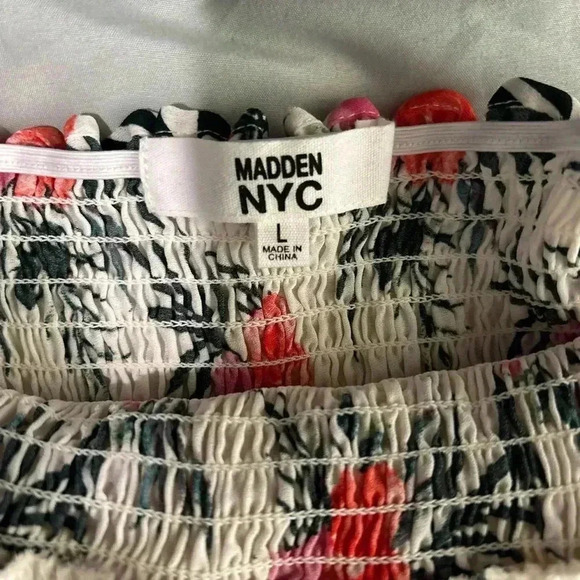 Title: NYC Madden Floral Halter Dress – Size [L] - Picture 2 of 3